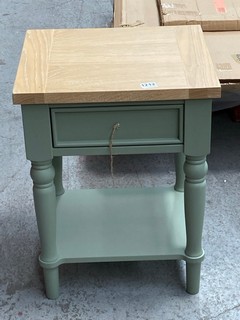 JOHN LEWIS AND PARTNERS FOXMOOR STORAGE SIDE TABLE IN SAGE: LOCATION - AR11