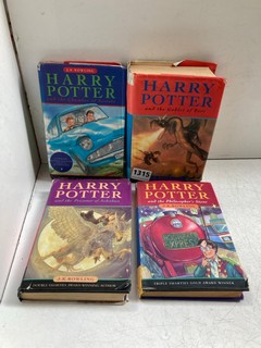 ASSORTED HARDBACK HARRY POTTER NOVELS ALL WITH DUST WRAPPERS: LOCATION - AR17