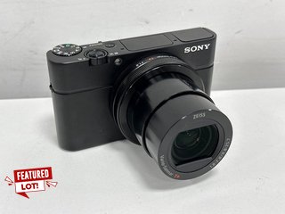 SONY RX100 III COMPACT CAMERA IN BLACK: MODEL NO DSC-RX100M3 (WITH BOX, BATTERY & CHARGER) [JPTM121804]