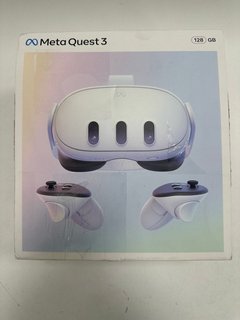 META QUEST 3 128 GB VR HEADSET IN WHITE (WITH BOX & CONTROLLERS) [JPTM121541]