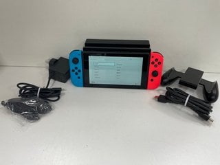 NINTENDO SWITCH 32 GB GAMES CONSOLE: MODEL NO HAC-001(-01, WITH DOCK, CHARGER, HDMI CABLE, JOY-CON GRIP, 2X JOY-CONS & JOY-CON STRAPS) [JPTM121550]