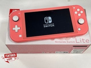 NINTENDO SWITCH LITE 32GB GAMES CONSOLE (ORIGINAL RRP - £199) IN CORAL: MODEL NO HDH-001 (WITH BOX & ALL ACCESSORIES) [JPTM121383]