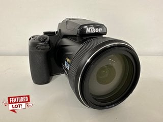 NIKON COOLPIX P1000 BRIDGE CAMERA (ORIGINAL RRP - £999) IN BLACK (WITH LENS CAP & HOOD) [JPTM121650]