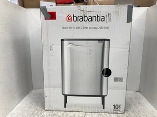 BRABANTIA BO TOUCH BIN HI WITH 2 INNER BASKETS - 30L CAPACITY EACH: LOCATION - C 17