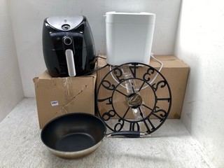 QTY OF HOUSEHOLD ITEMS TO INCLUDE REVLON PEDIPREP SPA WITH PEDICURE SET TO INCLUDE TOWER AIR FRYER - PO262429: LOCATION - D 14