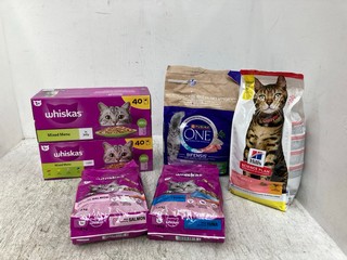 QTY OF CAT FOODS TO INCLUDE WHISKAS DRY FOOD 1.9KG - BBE: 15/10/2025: LOCATION - D 13