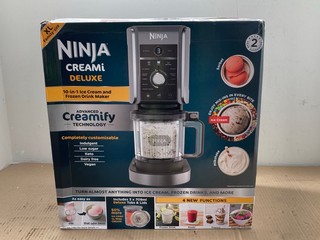 NINJA CREAMI DELUXE 10 - IN - 1 ICE CREAM AND FROZEN DRINK MAKER: LOCATION - D 8