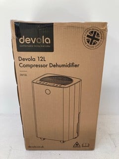 DEVOLA 12L COMPRESSOR DEHUMIDIFIER - RRP: £ 119.00: LOCATION - FRONT BOOTH