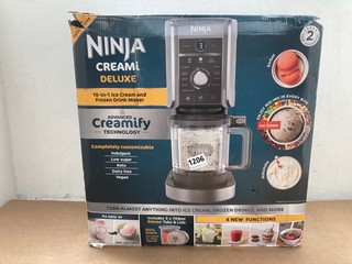 NINJA CREAMI DELUXE 10 - IN - 1 ICE CREAM AND FROZEN DRINK MAKER: LOCATION - D 6