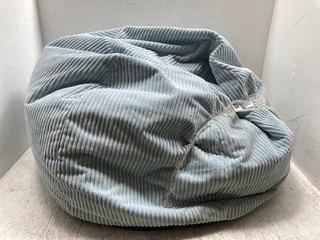 BEAN BAG SEAT IN LIGHT BLUE: LOCATION - A7