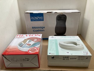 3 X ASSORTED HEALTH ITEMS TO INCLUDE REVLON FOOTSPA: LOCATION - A9