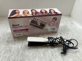 SHARK SMOOTH STYLE HEATED BRUSH TO INCLUDE BELLISSIMA STEAM ELIXIR HAIR STRAIGHTENER: LOCATION - A12