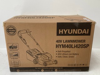 HYUNDAI 40V CORDLESS LAWNMOWER HYM40LI420SP - RRP: £ 349.00: LOCATION - FRONT BOOTH