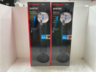 2 X HONEYWELL QUIETSET TOWER FAN MODEL: HY254E1: LOCATION - A14