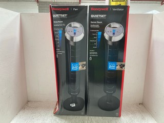 2 X HONEYWELL QUIETSET OSCILLATING TOWER FAN: LOCATION - A17