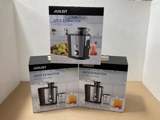 3 X JULIST JUICE EXTRACTORS MODEL: GS-336B: LOCATION - B21