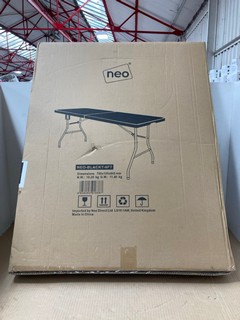 NEO BLACK 6FT FOLDING TABLE: LOCATION - B21