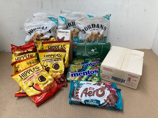 QTY OF ASSORTED FOOD ITEMS TO INCLUDE KENDAL MINT CAKE BARS - BBE: 23.10.2025: LOCATION - B20