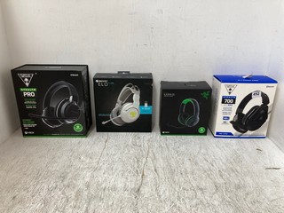 4 X ASSORTED GAMING HEADSETS TO INCLUDE TURTLE BEACH STEALTH 700 GEN 2 MAX IN BLACK: LOCATION - B18