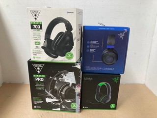 4 X ASSORTED HEADSETS TO INCLUDE TURTLE BEACH STEALTH 700 GEN 2 MAX HEADPHONES: LOCATION - B16