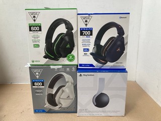 4 X ASSORTED HEADSETS TO INCLUDE TURTLE BEACH STEALTH 700 GEN 2 MAX HEADPHONES: LOCATION - B16