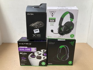 4 X ASSORTED HEADSETS TO INCLUDE RAZER KAIRA WIRELESS HEADPHONES: LOCATION - B16