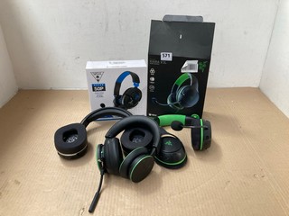 5 X ASSORTED HEADSETS TO INCLUDE RAZER KAIRA HEADSET FOR XBOX: LOCATION - B15