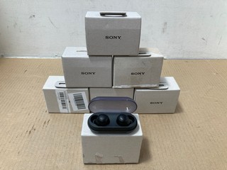 QTY OF SONY EARBUDS TO INCLUDE WF-C500 IN CREAM: LOCATION - B14