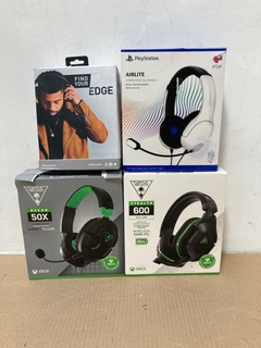 4 X HEADSETS TO INCLUDE TURTLE BEACH STEALTH 600 GEN 2 USB WIRED GAMING HEADSET: LOCATION - B13