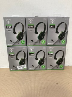 6 X TURTLE BEACH RECON WIRED CHAT COMMUNICATORS: LOCATION - B 12