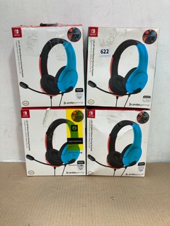 4 X LVL 40 WIRED STEREO GAMING HEADSETS: LOCATION - B 12