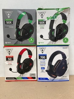 4 X HEADSETS TO INCLUDE TURTLE BEACH STEALTH 700 GEN 2 MAX WIRELESS MULTIPLATFORM GAMING HEADSET: LOCATION - B 11