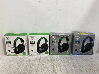 4 X HEADSETS TO INCLUDE TURTLE BEACH RECON 50 X WIRED GAMING HEADSET: LOCATION - B 10