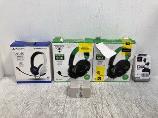 5 X TECH ITEMS TO INCLUDE TURTLE BEACH RECON 50 X WIRED GAMING HEADSET: LOCATION - B 10