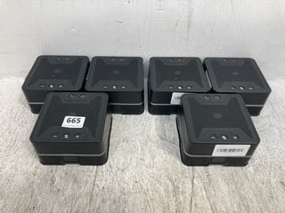 6 X GOOGLE BLACK SPEAKERS - MODEL NO. G017A: LOCATION - B 10