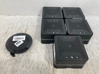 5 X GOOGLE BLACK SPEAKERS - MODEL NO. G017A TO INCLUDE JABRA GN PHS002W SPEAKER: LOCATION - B 10