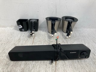 5 X TECH ITEMS TO INCLUDE ELEGIANT MINI SOUNDBAR - MODEL NO. SR200: LOCATION - B 8