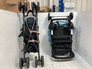 GRACO TODDLER PUSHCHAIR IN BLACK TO INCLUDE HAUCK TODDLER SPORT PUSHCHAIR IN BLACK AND BLUE: LOCATION - B 5