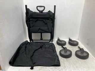 GARDEN UTILITY WAGON WITH COVER BAG IN BLACK: LOCATION - B 3