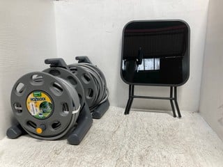 3 X OUTDOOR ITEMS TO INCLUDE HOZELOCK 25M HOSE REEL: LOCATION - B 2