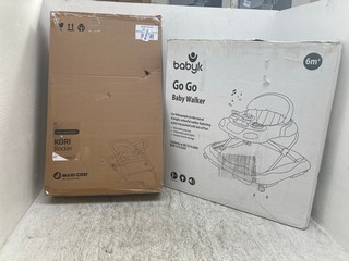 MAXI COSI KORI ROCKER MAX 15KG TO INCLUDE BABYLO GO GO BABY WALKER: LOCATION - C 10