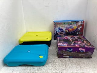 4 X CHILDRENS TOYS TO INCLUDE VTECH KIDS SUPER STAR KIDI DJ & KARAOKE SYSTEM: LOCATION - C 17