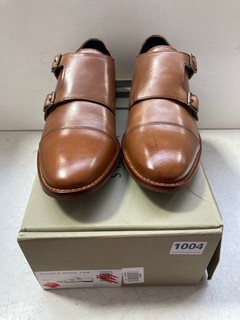 JOHN LEWIS & PARTNERS DOUBLE MONK MENS SHOES IN TAN UK SIZE 7: LOCATION - BR2