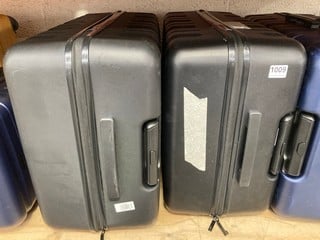 2 X JOHN LEWIS & PARTNERS LARGE HARD SHELL SUITCASES IN BLACK: LOCATION - BR2