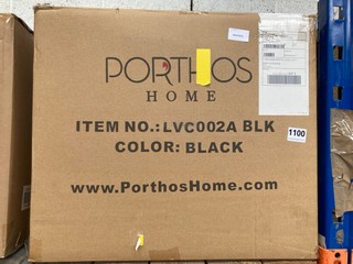 PORTHOS HOME MID CENTURY MODERN EAMES STYLE DINING CHAIR IN BLACK MODEL: LVC002A BLK: LOCATION - BR8