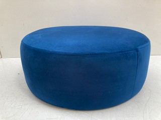 HABITAT JAX METAL FOOTSTOOL IN VELVET NAVY: LOCATION - BR8