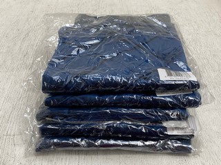 5 X DIAMOND DESIGN CUSHION COVERS IN DEEP BLUE - COMBINED RRP £150: LOCATION - CR8