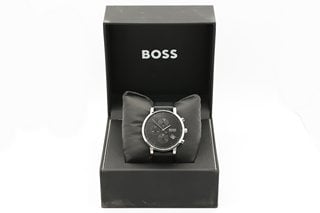 HUGO BOSS BLACK STRAP MENS WATCH RRP £199: LOCATION - BR1