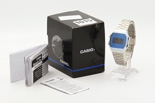 CASIO WATER RESIST SILVER TONE DIGITAL WATCH: LOCATION - BR1