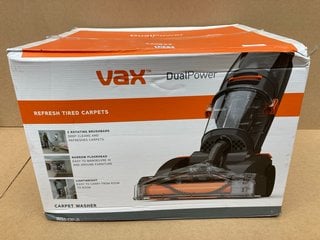 VAX DUAL POWER REFRESH TIRED CARPET CLEANER MODEL : W86-DP-B: LOCATION - BR1